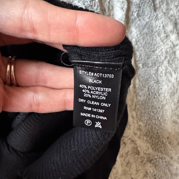 Astr Black Cutout Turtleneck Sweater - Picture 4 of 5